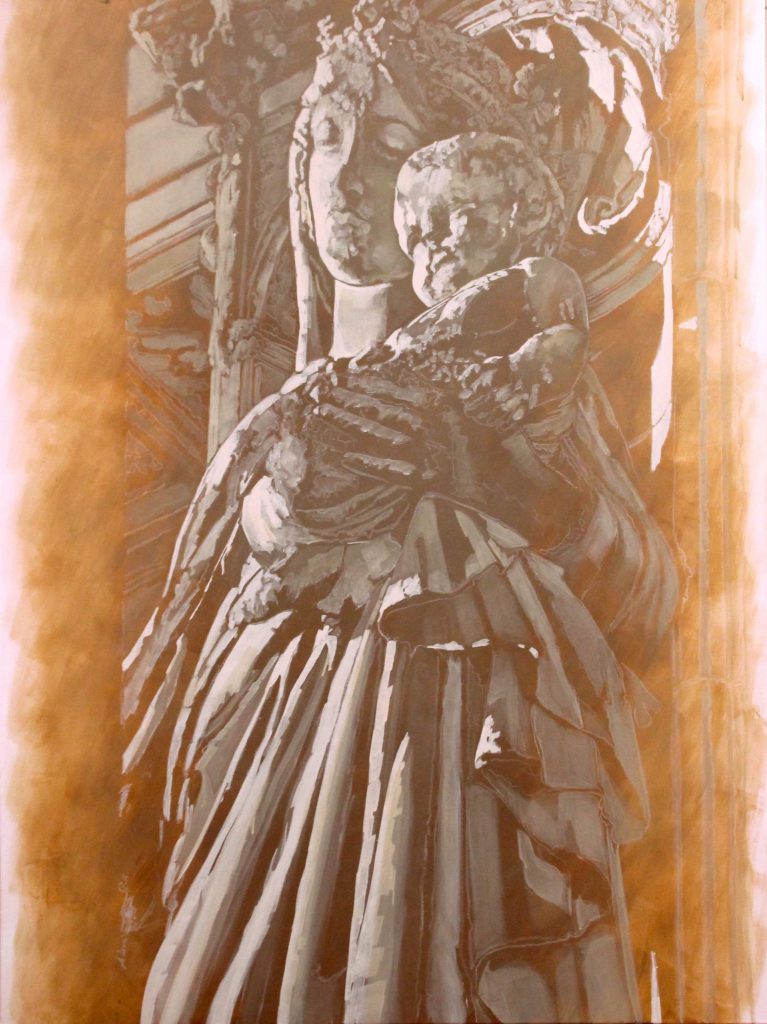 Madonna mit Kind auf Arm