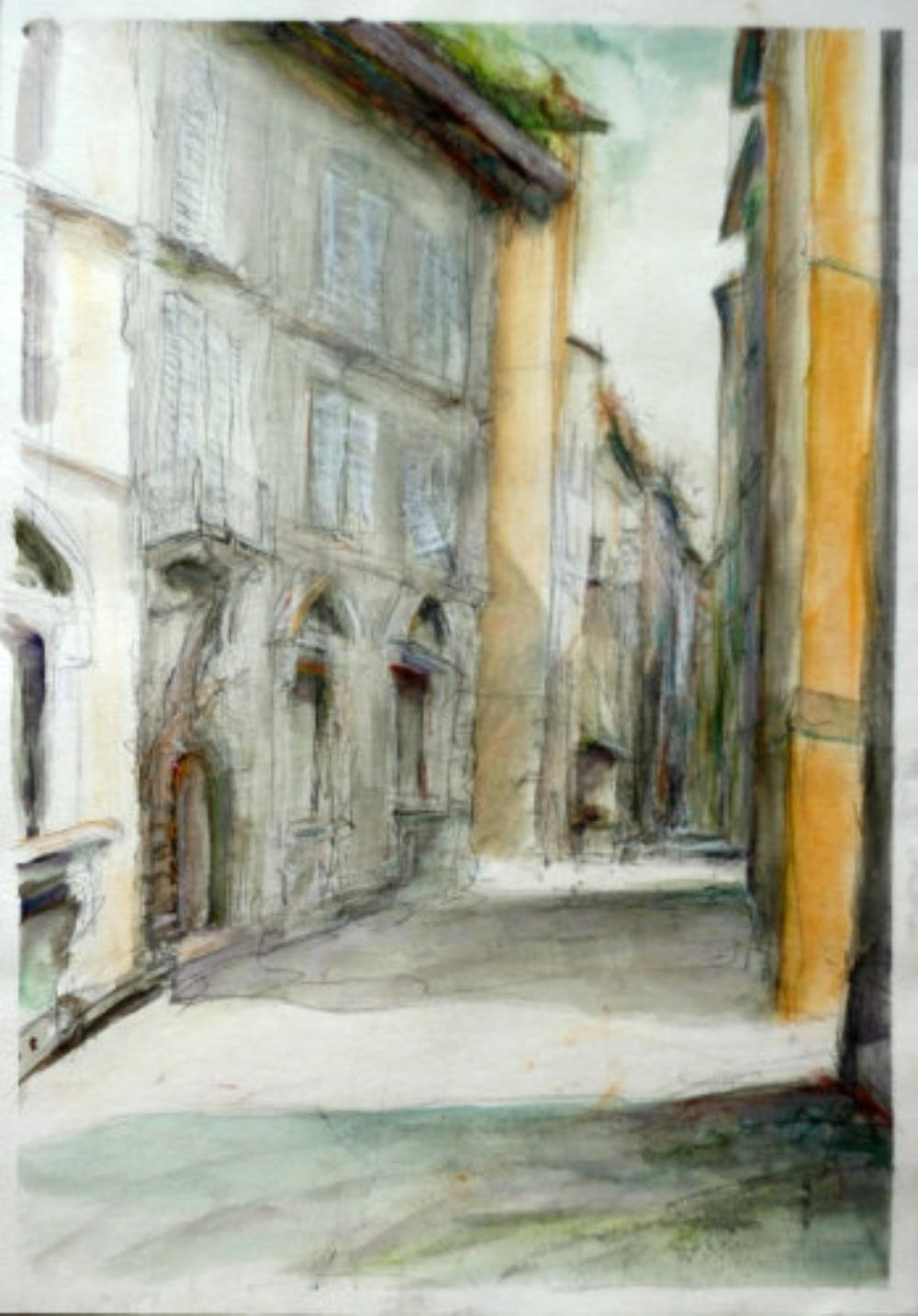 Una strada in Lucca